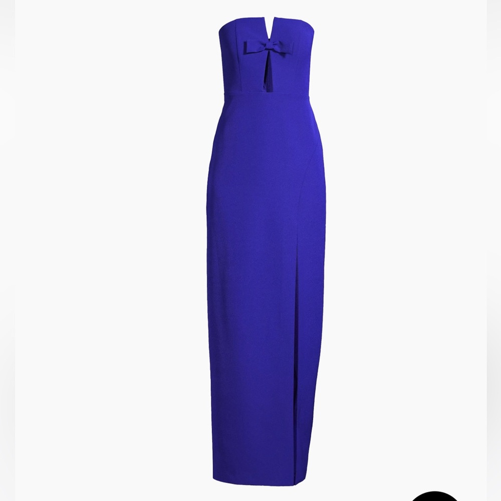 NWT Size 14 CUT OUT CREPE COLUMN GOWN